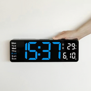 13-inch digital wall clock with temperature and date – product image 3