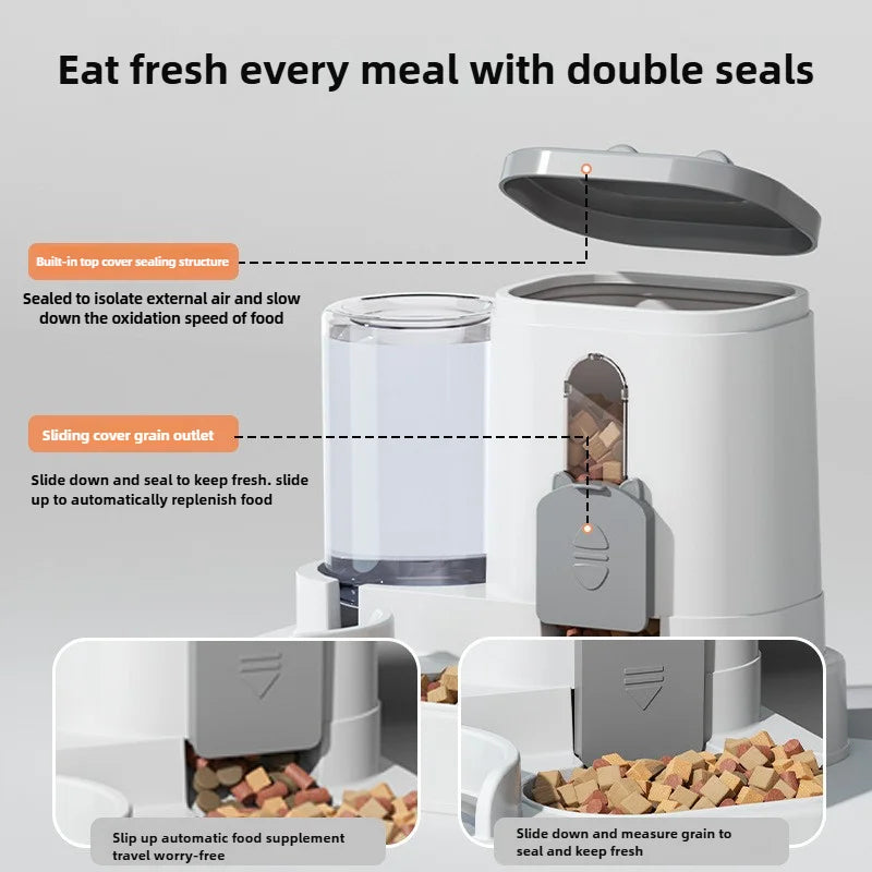 2-in-1 pet food and water dispenser – product image 2