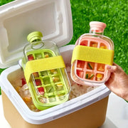 portable ice maker bottle with straw