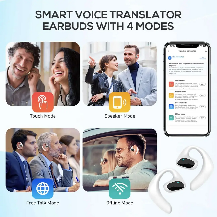 AilyMur V2 translator earbuds – product image 2