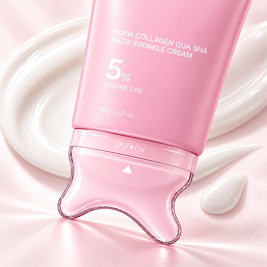 PDRN collagen neck massage cream with gua sha applicator – product image 2