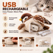 interactive flapping bird cat toy – product image 4