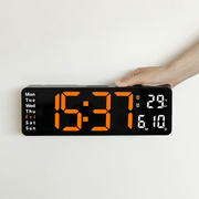 13-inch digital wall clock with temperature and date – product image 2