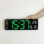 13-inch digital wall clock with temperature and date