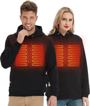 unisex USB heated hoodie – product image 2
