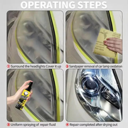 120ml headlight restoration fluid for car lenses – product image 10