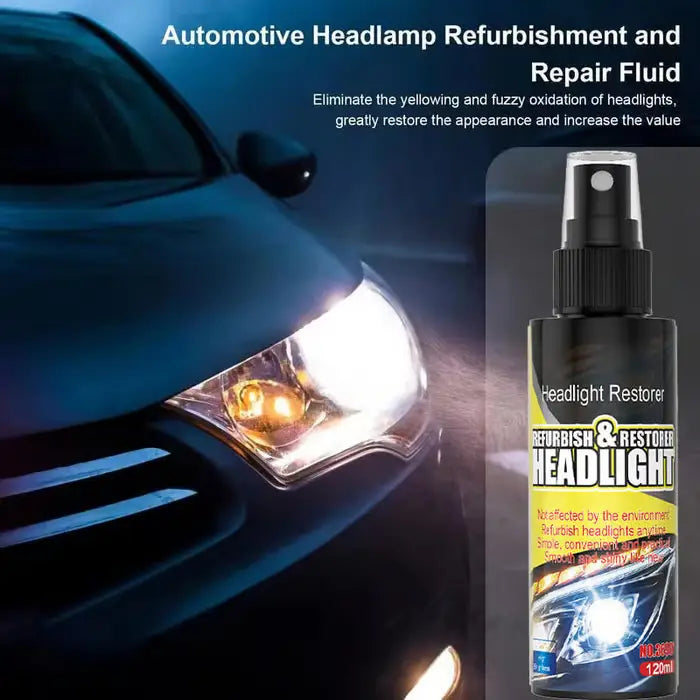 120ml headlight restoration fluid for car lenses – product image 2